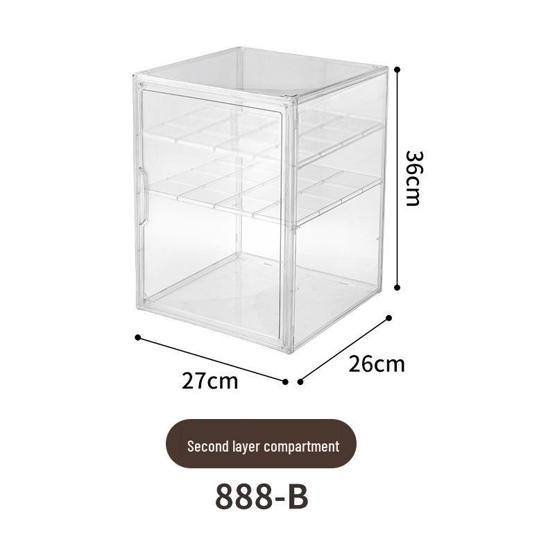 Acryl-Vitrine mit Regalen für Modellfiguren, Puppen und Blind-Box-Figuren