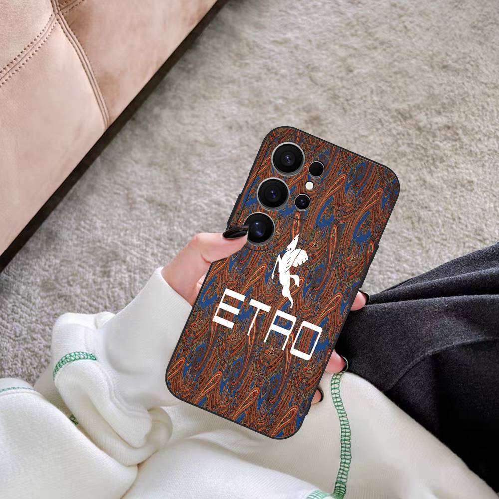 

Классический дизайн Чехол для телефона E-Etro Для Samsung S 24 Fe 25 Ultra Plus 20 Lite 21 30 22 23 24 22 Ultra 5G Fundas Samsung S22 5G