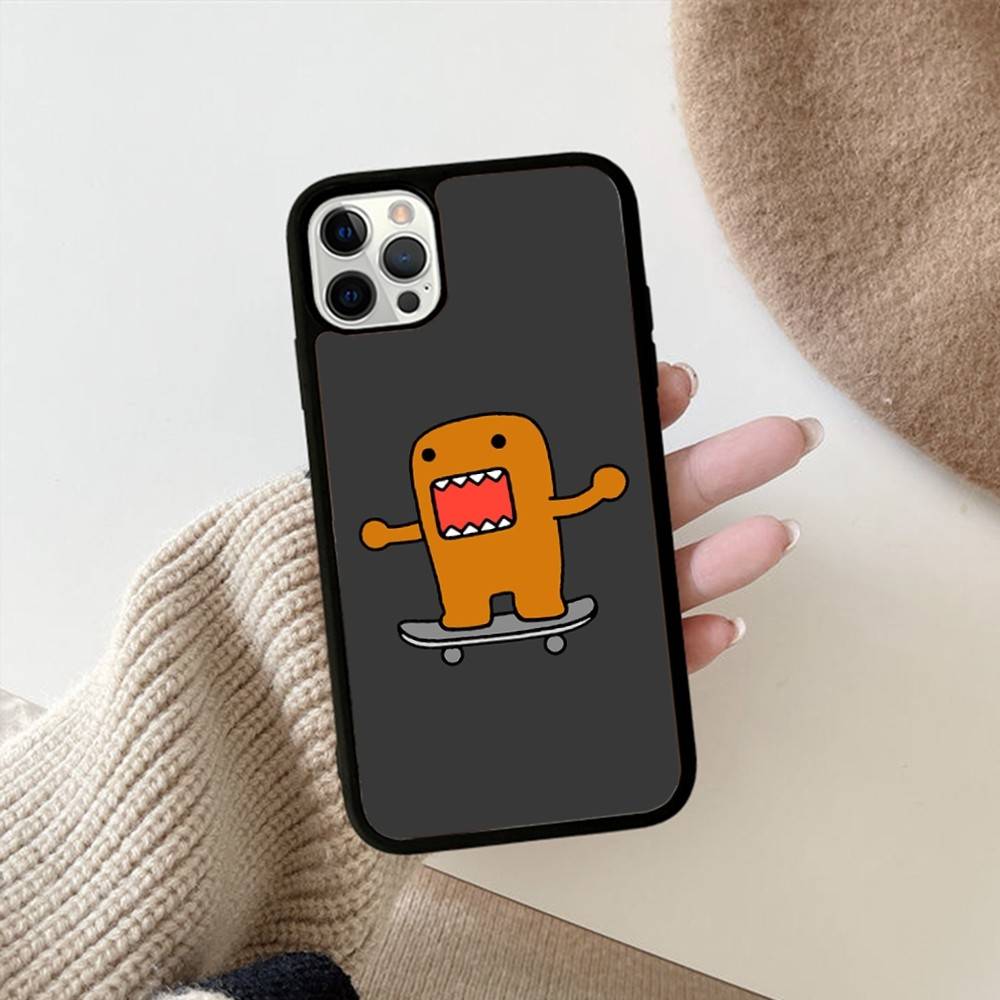 Cute Domo Kun For IPhone 17 16 15 14 13 12 11 Mini Pro Max Plus PC+TPU Back Phone Cover iPhone 16 plus