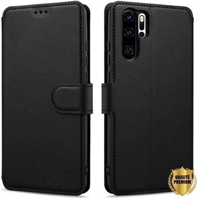 Case for Huawei P30 Pro - Wallet Holder - Magnetic Flap - Black