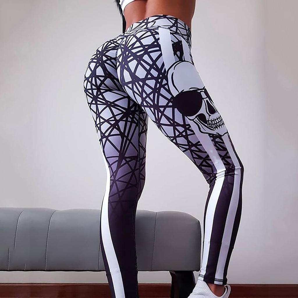 Women's Slim And Hip Lifting Printing Yoga Pants Leggings Pencil Pants