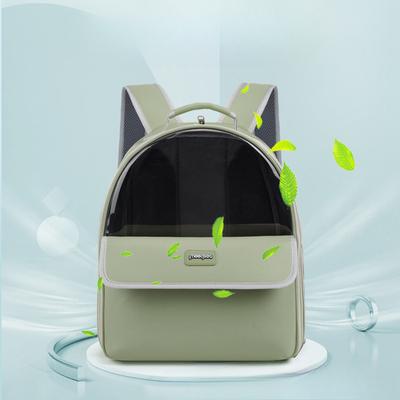 Cat Bag for Outing Large Capacity Cat Bag Transparent Portable Outing Cat Backpack Pet Breathable Backpack