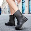 New-style Rain Boots: Waterproof Rubber Shoes for Kitchen Work, Suitable for Adult Women to Wear Outdoor as Water Shoes