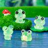 12 Cute Frog Resin Luminous Tree Elf Movie Character Garden Landscape Collection Gift Miniatures, Figurines, Decor, Bonsai, Ornaments,