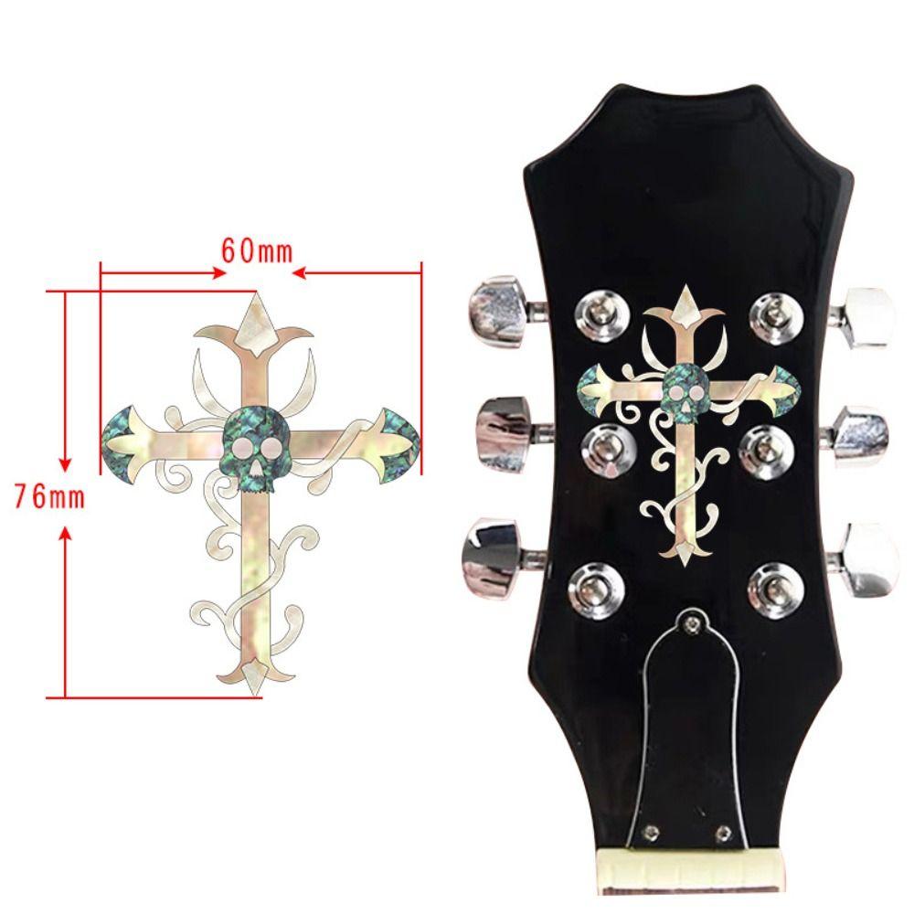 DIY Guitar Head Sticker PVC Guitar Headstock Decal Guitar Panel Sticker  Guitar Beginner Gifts