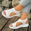 Women'S Sandals Comfortable And Breathable Sports Shoes Knitted Upper Thick Sole Casual Flat Shoe Fashionable Woman Sandal Wide