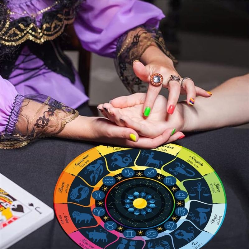 Pendelmatte Sternbilder Mauspads Gummi Divinationsmatte Wünschelruten Zeremonienmatte für Schreibtischdekoration