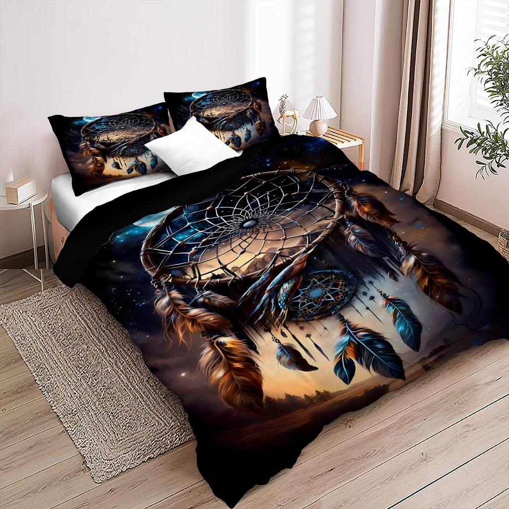 Comforter Starry Sky Dream Catcher 3D Printed Bedding Elegant Fantasy Theme For Teens Adults