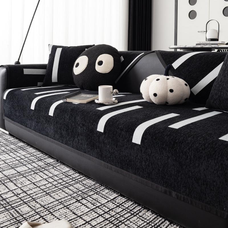 

Simple Wind Chenille Sofa Cushion Universal In All Seasons New Fixed Non-Slip Sofa Cover Towel Cross-Border Special Supply 70*70cm