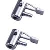 1/4" Lock On All Metal Air Chuck,Mini Air Compressor Portable Tire Inflator Tire Chuck, Hose End with Barb Connector for Hose Repair Inflate