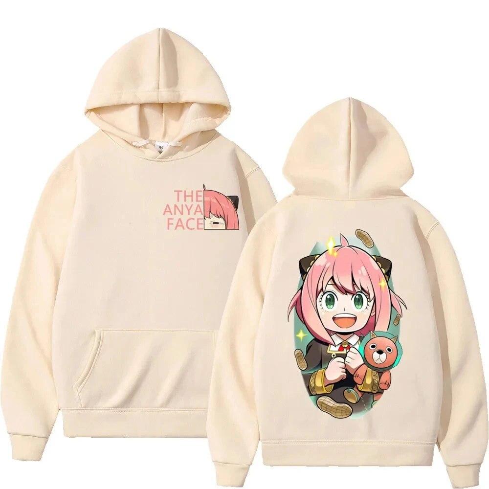 Японский аниме Spy X Family Anya Forger пуловер с принтом женские толстовки унисекс уличная одежда y2k одежда осень-зима унисекс толстовка унисекс 2XL 4718₽