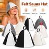 Absorbent Sauna Cap Felt Felt Sauna Cap Gifts Sauna Hat  Bathroom Accessories