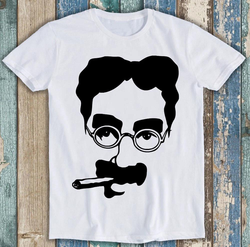 Groucho Marx Autograph Brothers Chico Harpo Duck Soup Gift Tee T Shirt M1254 XXXXL
