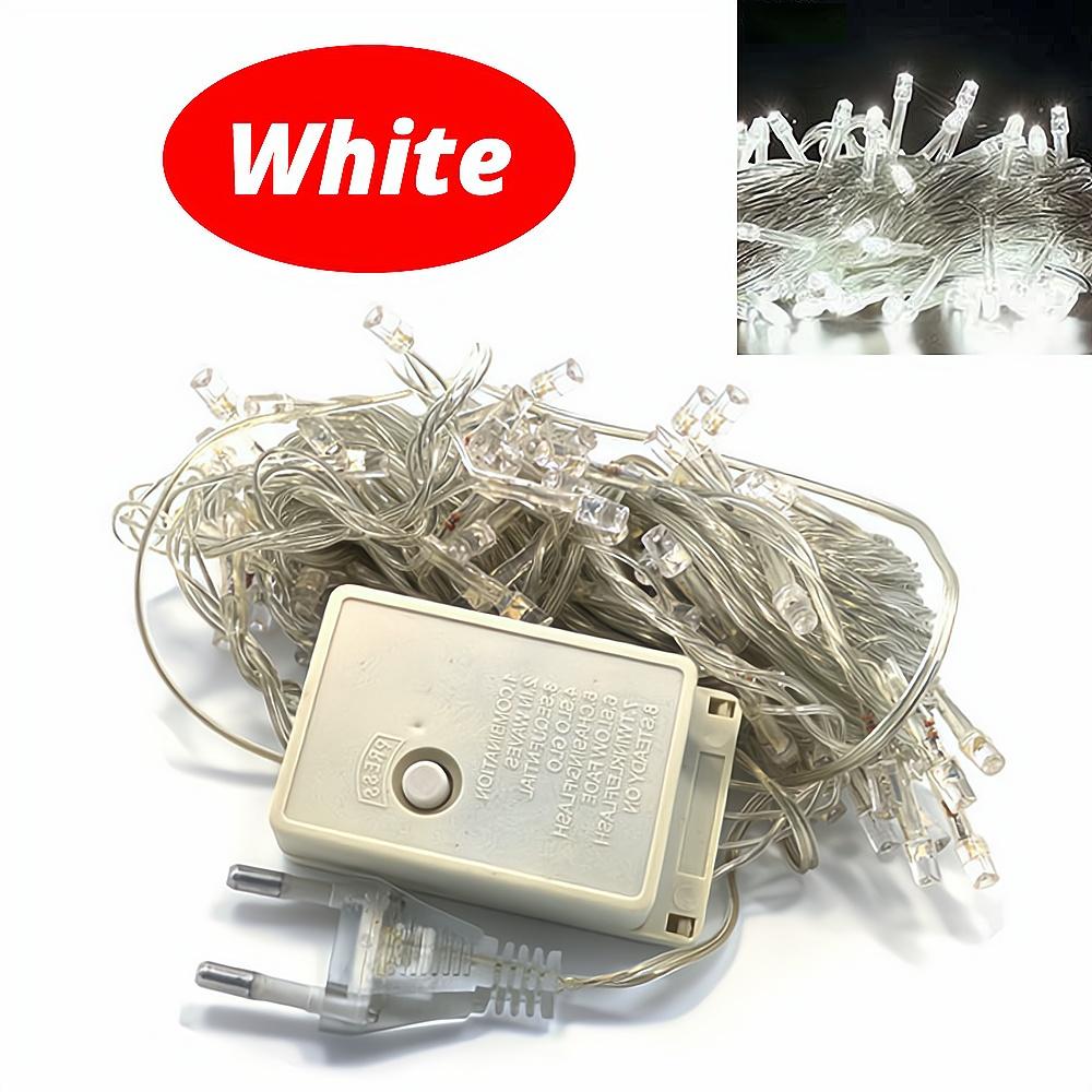 10M 100LED Home Decoration Holiday Light RGB Led Outdoor Party Wedding Christmas Lightings Garden Lights 220V EU 110V US Plug