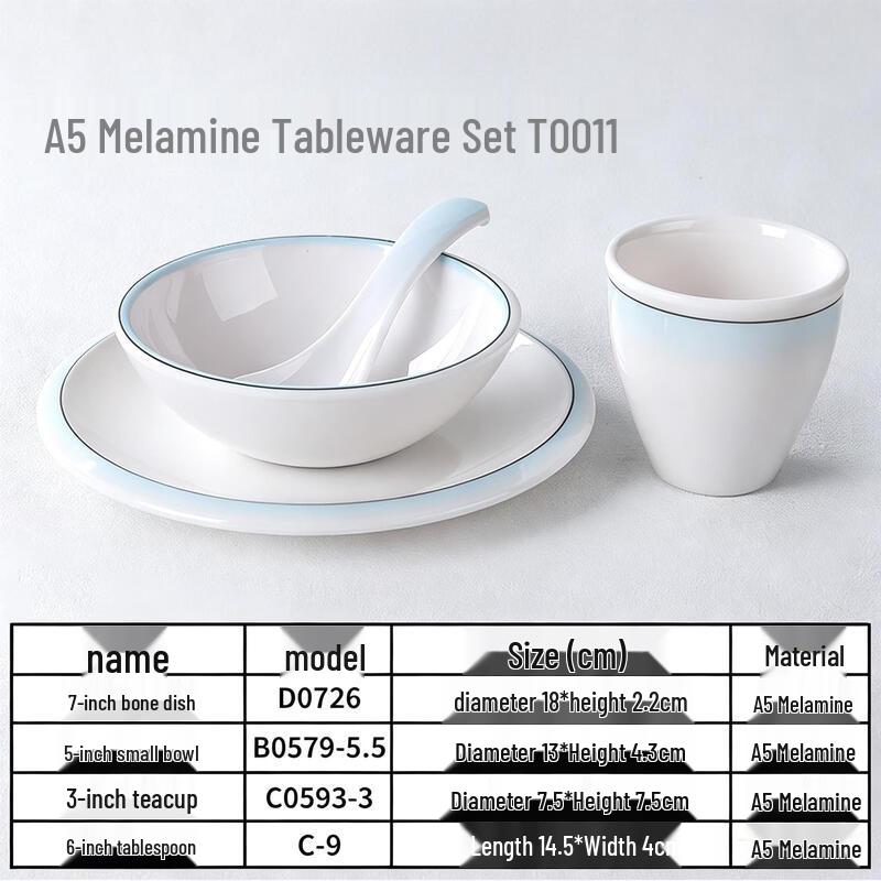 A5 Melamine Dinnerware Set