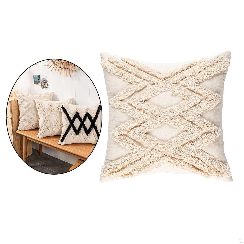 Cover Decorative Boho Tufted Throw Case for Couch Sofa Bohemian Decoration Cushions