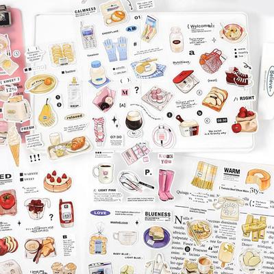 PaperMore Tagebuchfragment-Aufkleber: Stilvolle Klebeplaner- und Handy-DIY-Collagenmaterialien