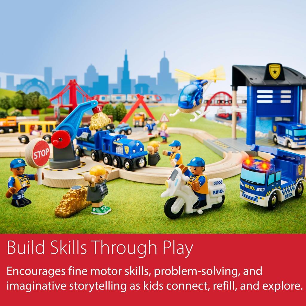 BRIO Fallbrücke 33391, für Kinder ab 3 Jahren. [Spielzeug, Holzspielzeug, Holzeisenbahn, Landschaftsteile, Geschenk] (Geburtstag/Weihnachten)]