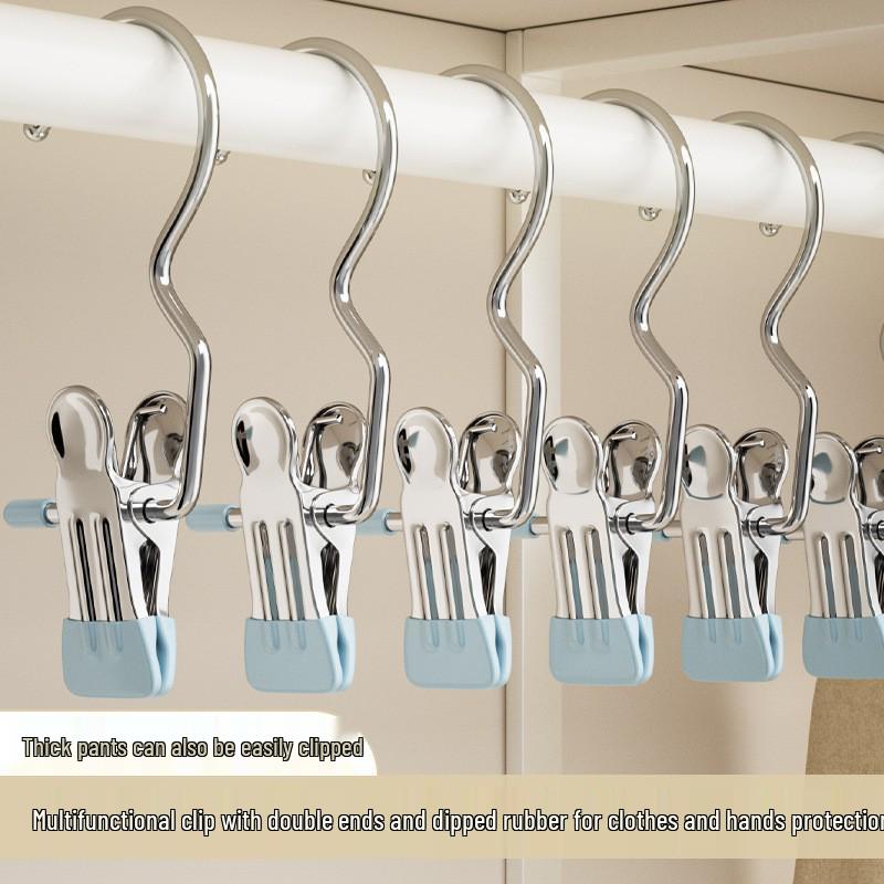 Multifunkční větruodolný kolíček na prádlo: Bezešvý držák na klobouk a kalhoty