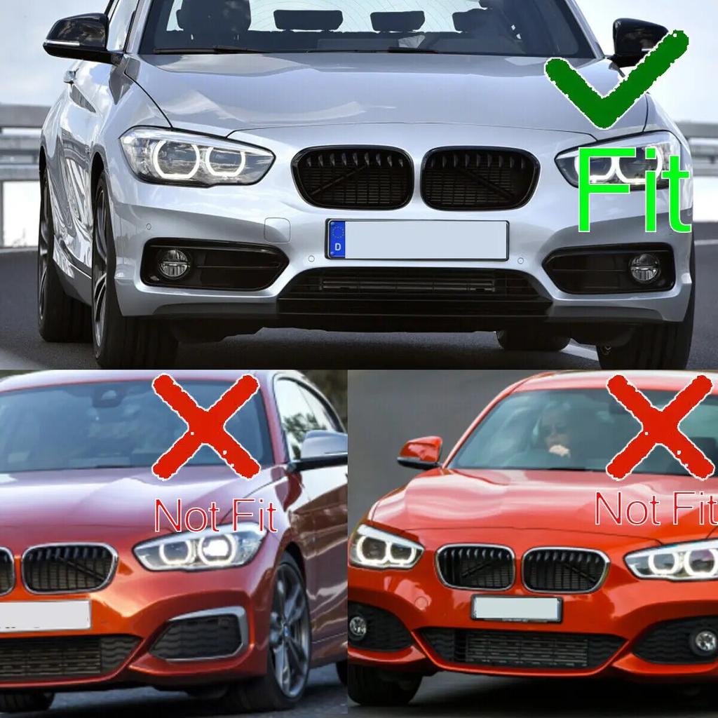 Pair Car Front Bumper Fog Light Grilles For BMW 1 Series F20 F21 Sport 2015-2018 51117371667 51117371668 Fog Lamp Grille Cover