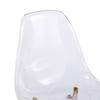 Clear Acrylic PET Spoon Chairs (Glam Gold Legs) - 4-Piece Set Modern Chic Dining Seats