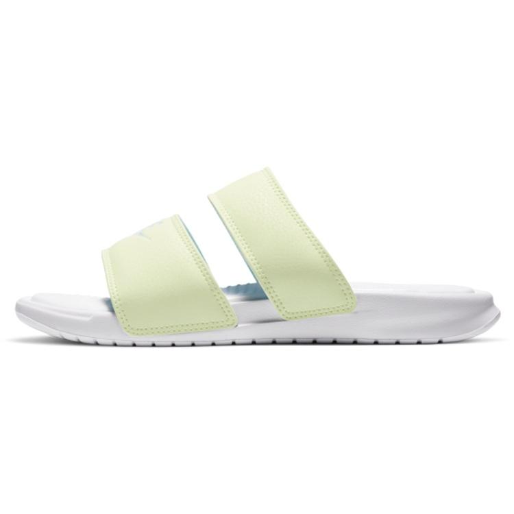 (WMNS) Nike Benassi Duo Ultra Slide White/Yellow Women s 819717-111 EU 42