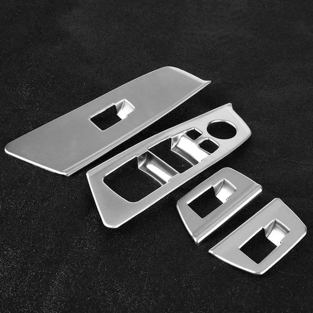 4pcs Car Window Switch Lift Button Frame Cover Trim for BMW 5 Series G30 2017 2018
