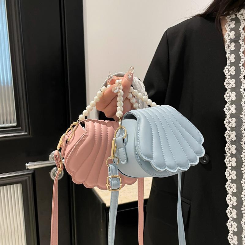 Beautiful trendy personalized bag women's 2025 spring and summer new fashion shoulder bag simple versatile messenger bag shell bag