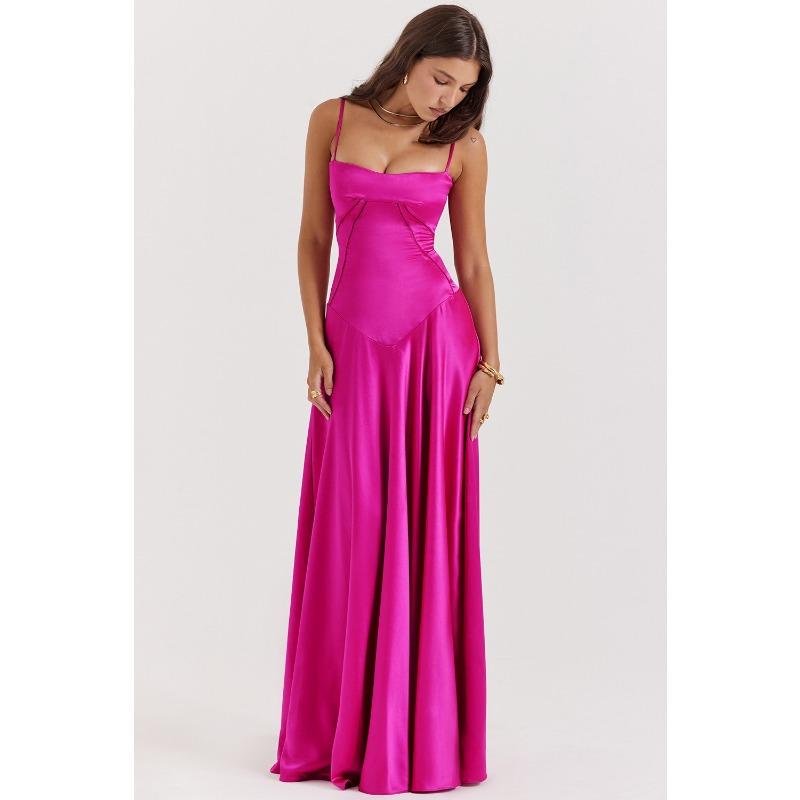 Female slim backless long skirt dress for women long evening dress