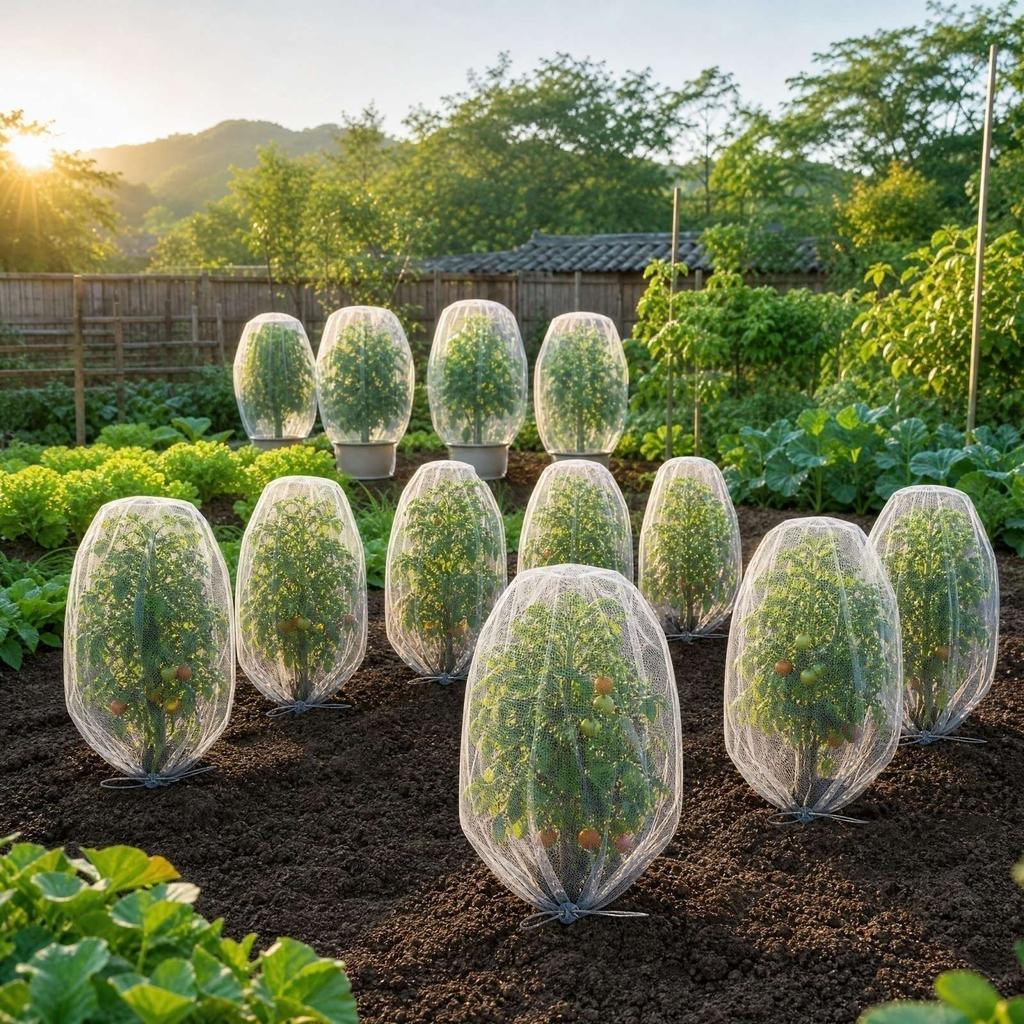 Pflanzenabdeckung - Netzgewebe für Garten Gemüse und Blumen - Wiederverwendbare Barriere für Außenpflanzen
