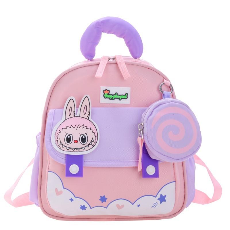 Kindergarten Small And Medium Class Baby Schoolbag Cartoon Animation Boys And Girls Backpack Cute Cute Children'S Backpack