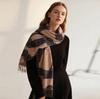 Cashmere feel autumn and winter line printing scarf European and American women's imitation cashmere scarf shawl