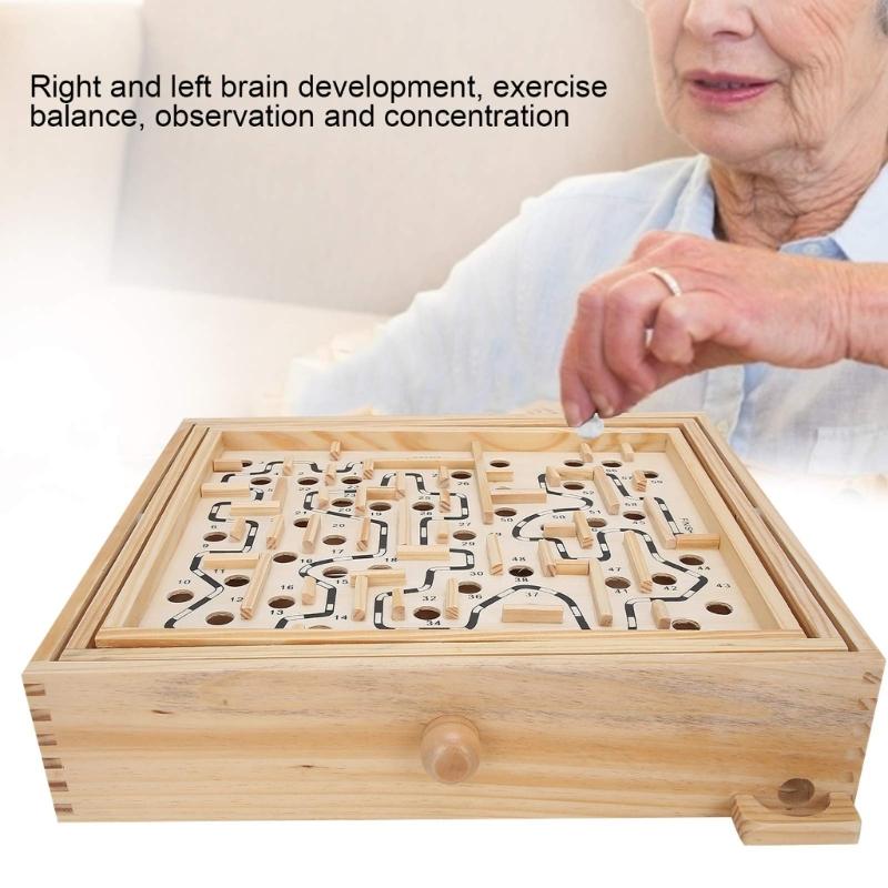 Cognitive Training Bead Maze Toy Labyrinths Puzzle Game For Children Space Training and Fine Motor Skill Development