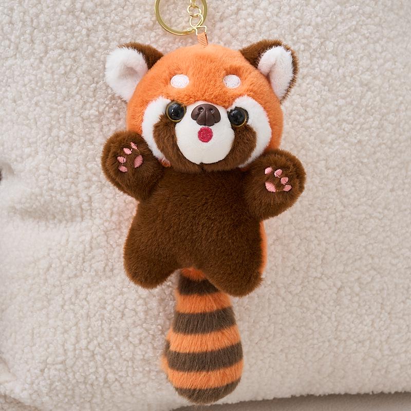Entzückender Waschbär & Panda Plüsch Schlüsselanhänger Anhänger Spielzeug Geschenk