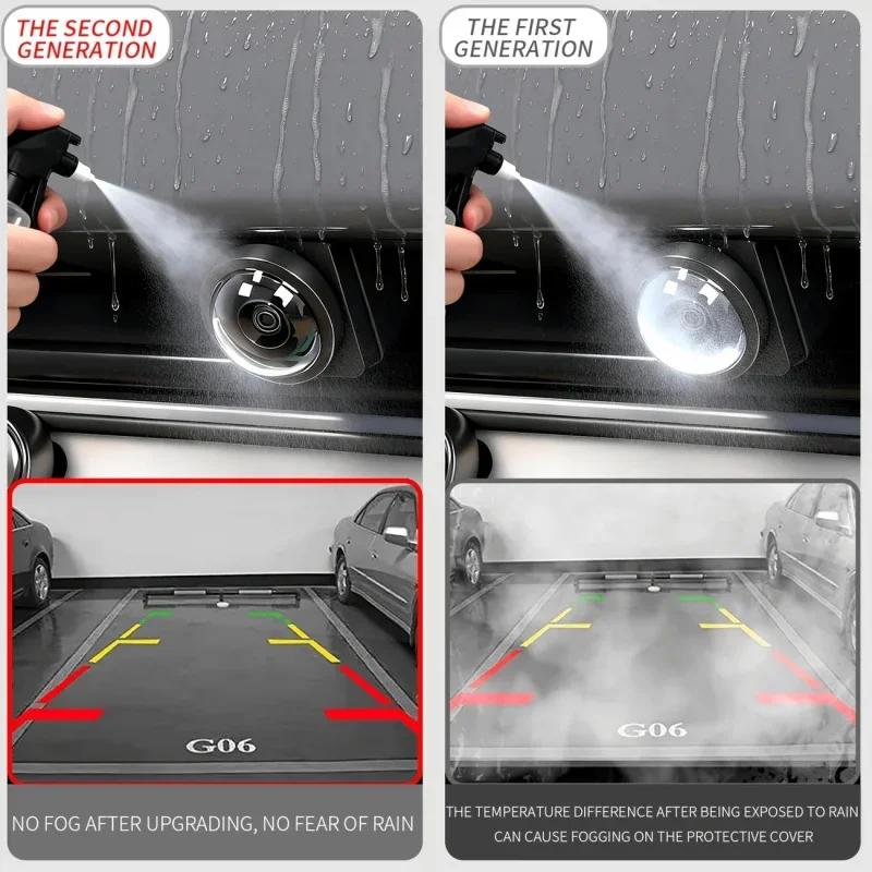 2/6PCS 360-degree Panoramic Camera Protection Cover for Cars, High-definition, Scratch-resistant, Easy to Install
