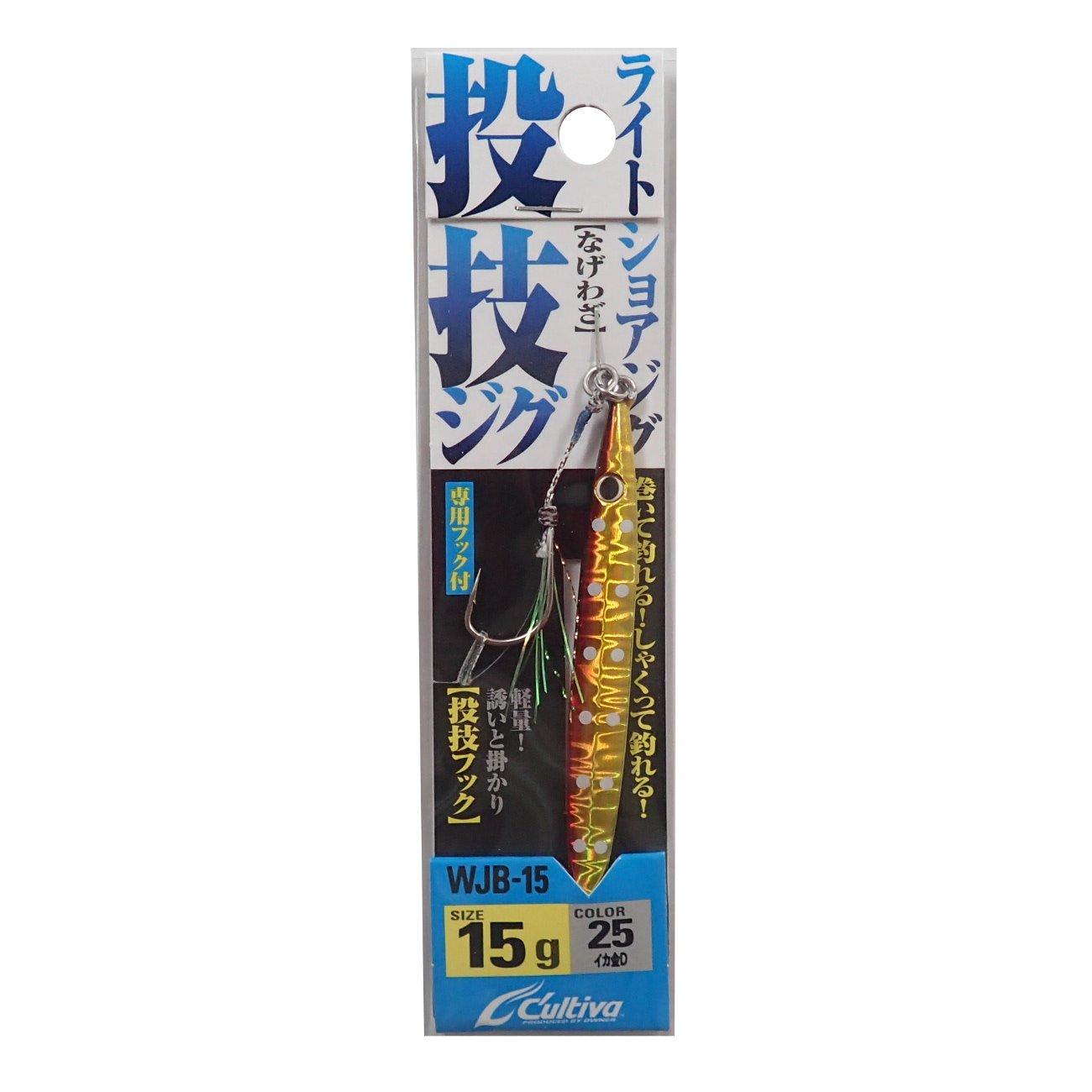 

OWNER Metal Jig Throwing Jig 77mm 15g Squid Gold D 31974 Lure WJB-15 #25