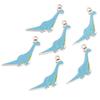 6pcs/lot Alloy Enamel Dinosaur Charms Colorful Cute Animal Charms Pendants For DIY Jewelry Making Necklace Keychain Accessories