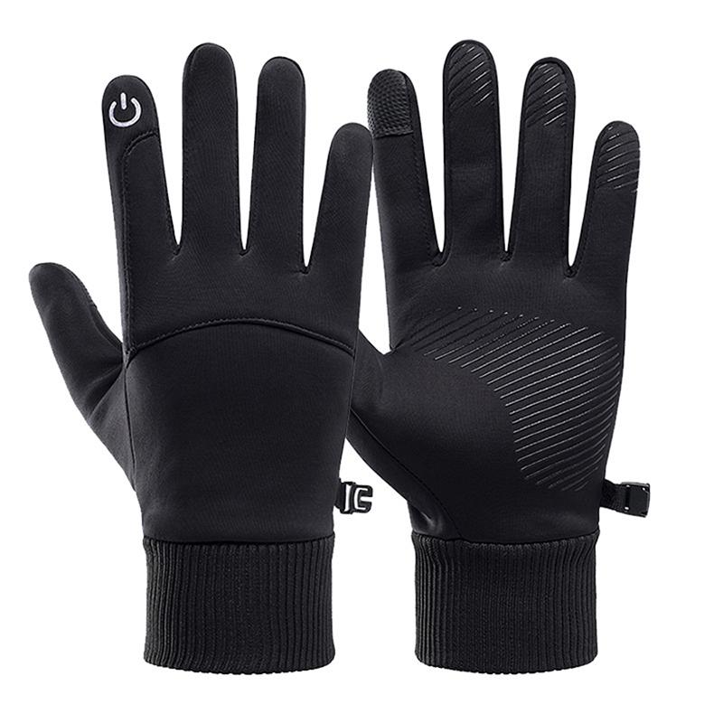 

Winter Warm Gloves Outdoor Cycling Sports Skiing Touch Screen Anti-slip Gloves Men s And Women s Outdoor Cycling Warm Gloves M чёрный