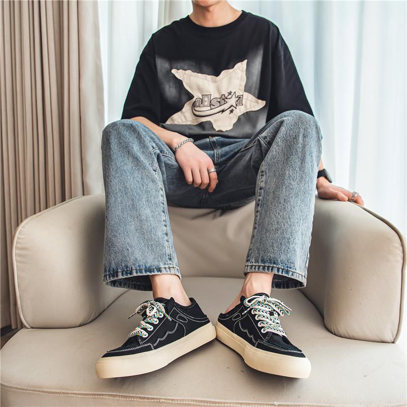 Summer New Men's Canvas Slippers Couple Women's Shoes Summer Breathable Season Comfortable Sneaker Breathable Comfortablely