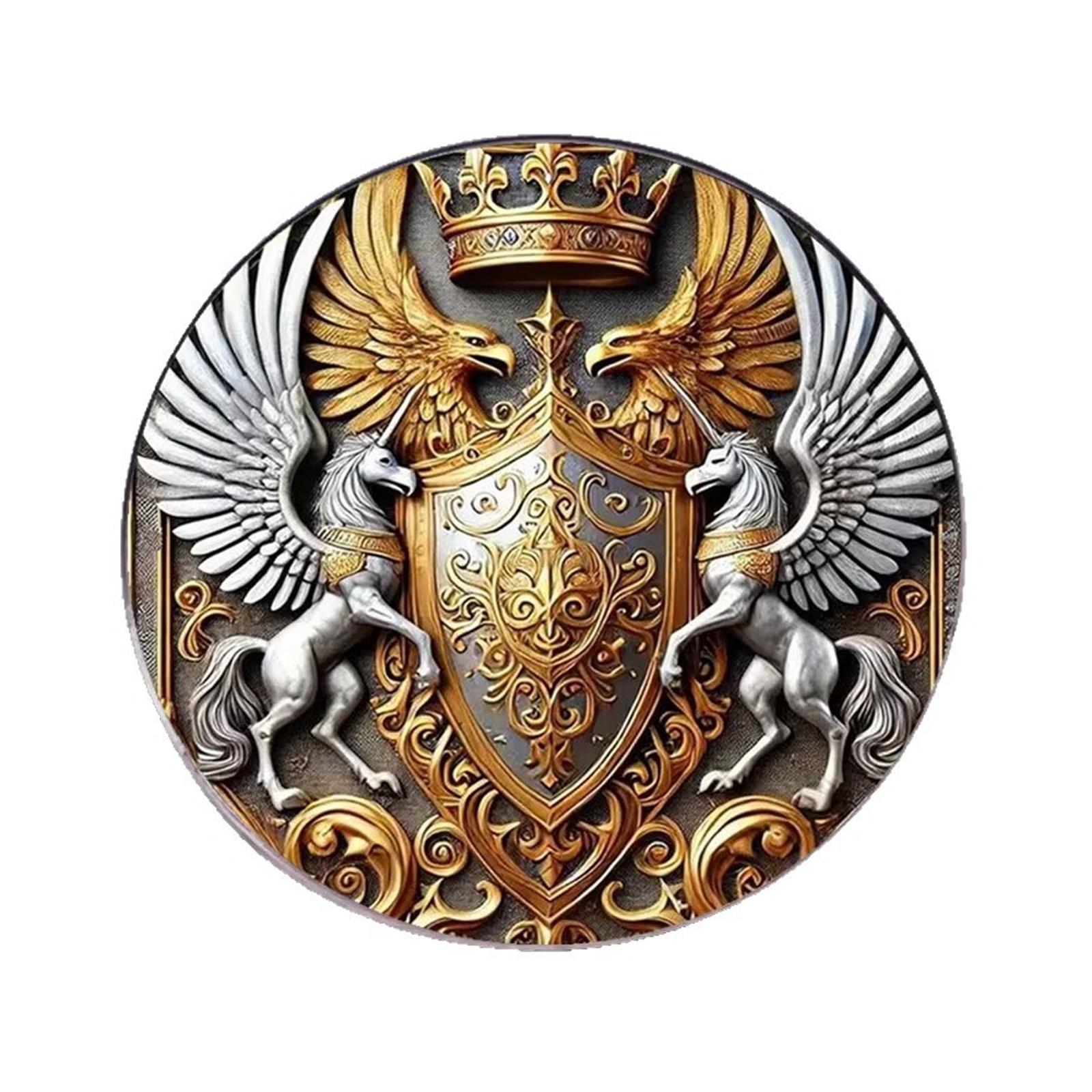 

Ideal Gift Choice Double Headed Hawks Gothic Pin for Personal Style Enhancement Stainless Steel Construction Badge Pin 1