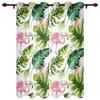 Mode Flamingo Tropische Blume Verdunkelungsvorhänge Verschiedene Tiermuster Stil Schatten Drapierung Zuhause Küche Verdunkelungsvorhang