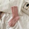 Wool Socks Season Plush Thickened Confinement Socks Warm Cashmere Stack Socks Pink Medium Cotton Socks