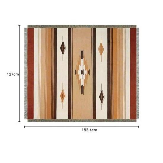 Peel Forest Multi Cover Mexican Rug Native Pattern Ortega Camp Saddle Blanket Car Sleeping Mat Outdoor Van Life 130X160cm