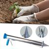 Stainless Steel Manual Seedling Planter Long Handled Bulb Vegetable Planter Tools Agricultural Seeder Sapling Transplant Planter