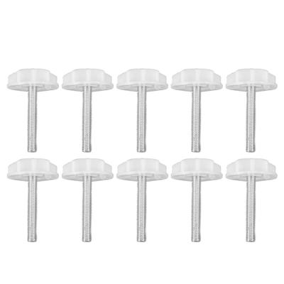 10PCS Leg Levelers Leveling Foot Adjustable PP Iron Screw On Easy Operation Furniture Levelers for
