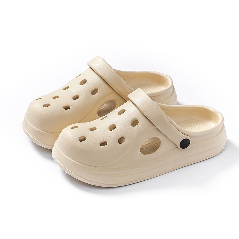 Nové dámské pantofle s uzavřenou špičkou s kresleným potiskem - Roztomilé a pohodlné letní boty pro vnitřní/venkovní nošení