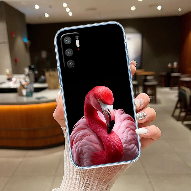 UP29 Flamingos Pink bird flower Transparent Phone Case for Motorola Moto G7 G8 G9 G84 G85 G73 G24 G15 Z2 Play Power Plus