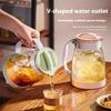 Gianxi Kaffeekanne Haushalt Handaufguss Kaffeeset Große Kapazität Teekanne Glas Hitzebeständig Obstkaffeekanne