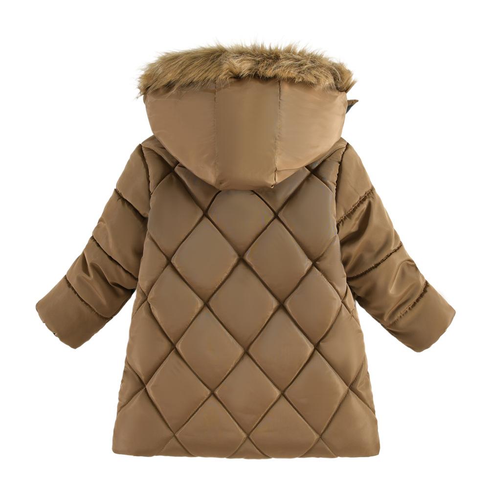 Boys' Casual Thick Cotton-padded Jacket, Winter Children's Medium-length Thick Cotton-padded Jacket