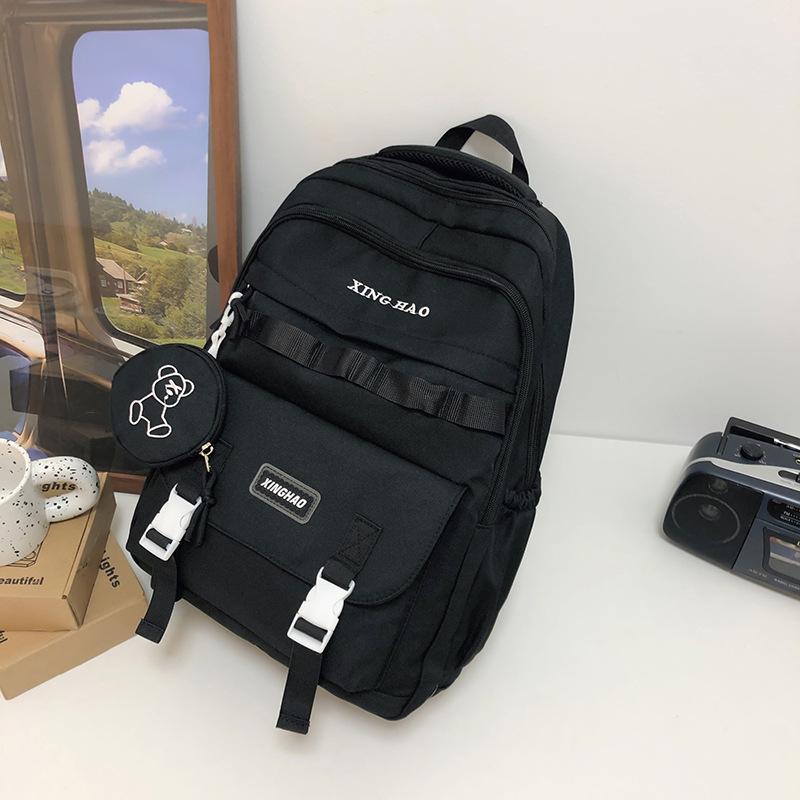 School bag new large-capacity high school backpack lightweight burden reduction ridge protection waterproof middle school backpack